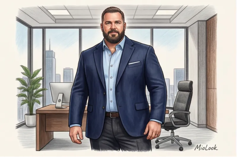 Правильний одяг для повних чоловіків: правила стилю