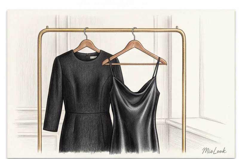 How to style a black evening dress in 5 minutes