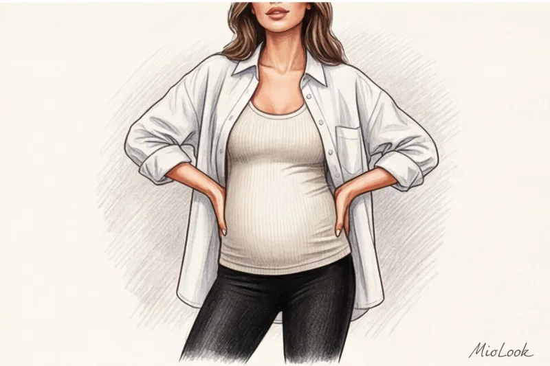 Мужской гардероб для беременных: какие вещи одолжить у партнера - 8