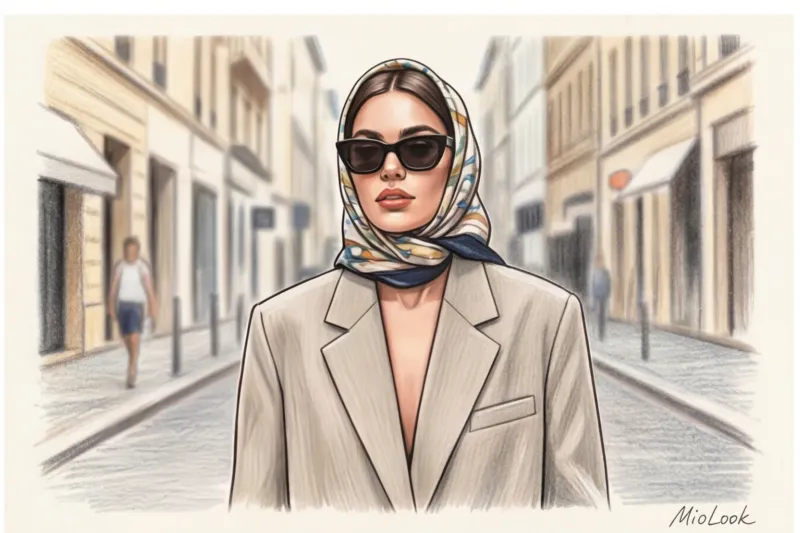 Способы завязать платок на голове: от классической косынки до тюрбана - 3