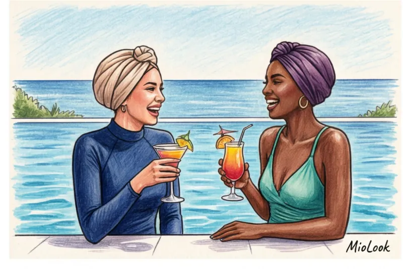 Купальный хиджаб и шапочки: стильные головные уборы для пляжа - 7