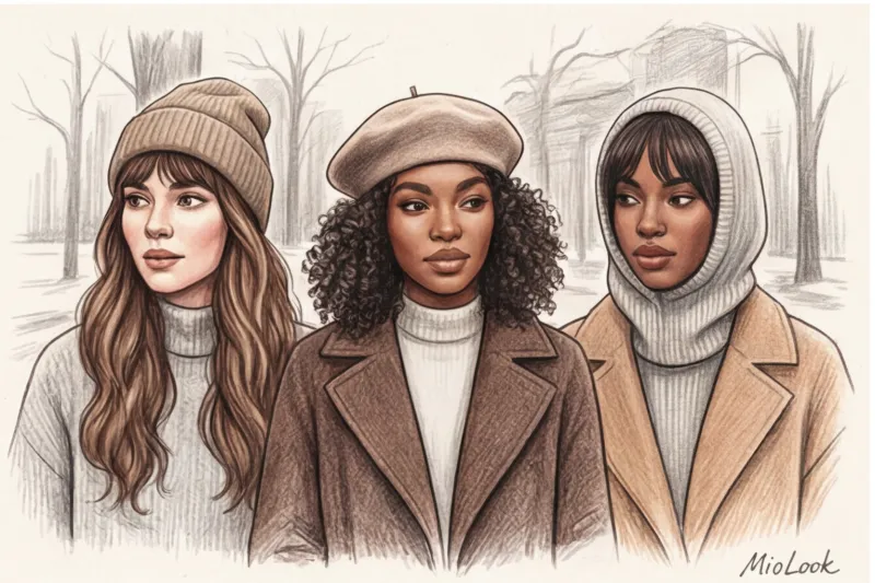 Как носить шапку с челкой: советы стилистов и удачные фасоны - 7