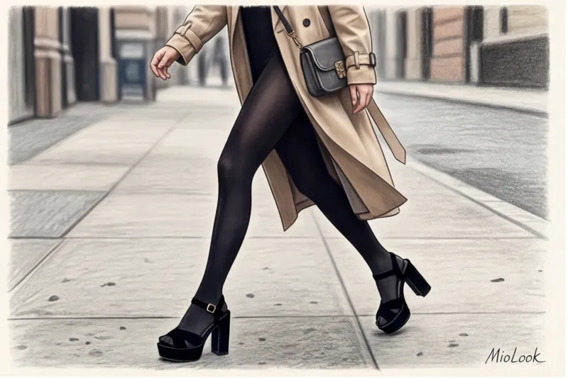 Можно ли носить колготки с босоножками: советы стилиста