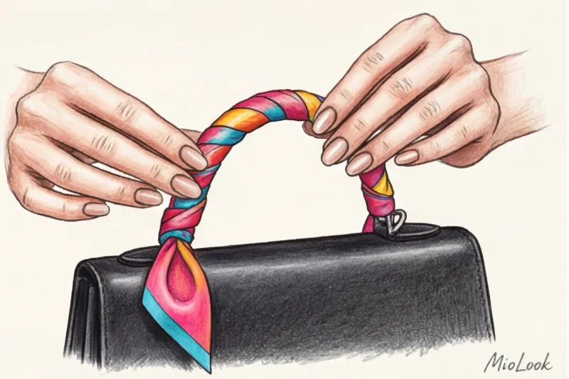 Как украсить сумку платком: пошаговая инструкция - 4