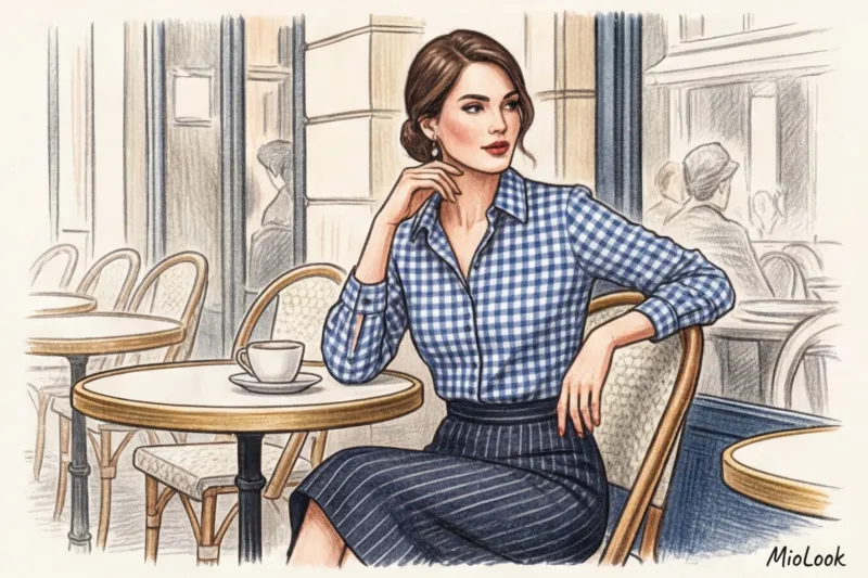 Разновидности клетки в одежде: тартан, виши, гусиная лапка и их сочетания - 5