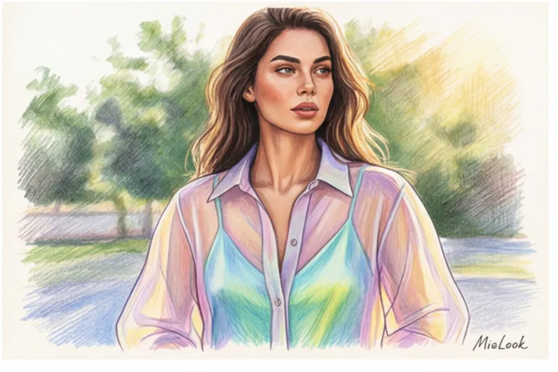 Многослойность летом: дышащие ткани и легкие накидки для стильных образов в жару - 9