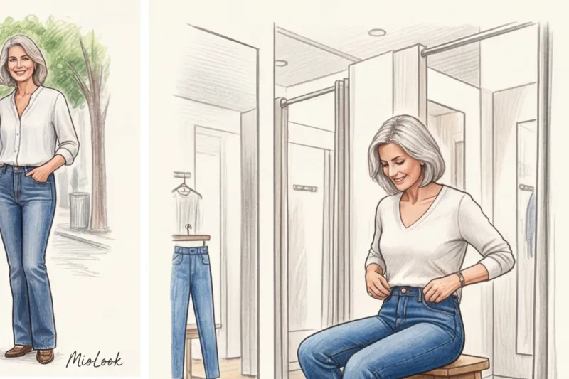 Идеальные джинсы для женщины за 50: посадка, цвет и с чем их носить - 3