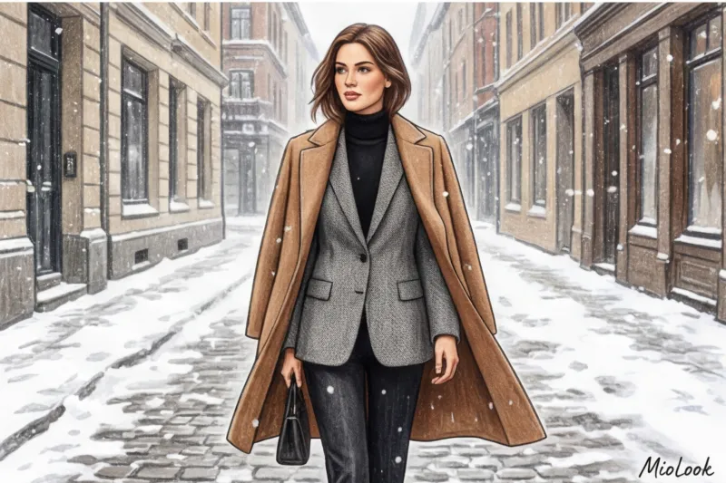 Зимняя многослойность: как одеваться тепло, стильно и не выглядеть громоздко - 8