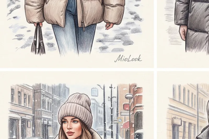 Какую шапку носить с пуховиком: стильные сочетания для зимы - 4