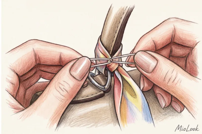 Как украсить сумку платком: пошаговая инструкция - 6