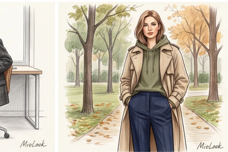 Худи с пиджаком или пальто: секреты идеального многослойного образа - 3