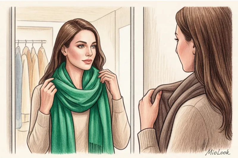 Как выбрать цвет шапки и шарфа по цветотипу и оттенку волос - 8
