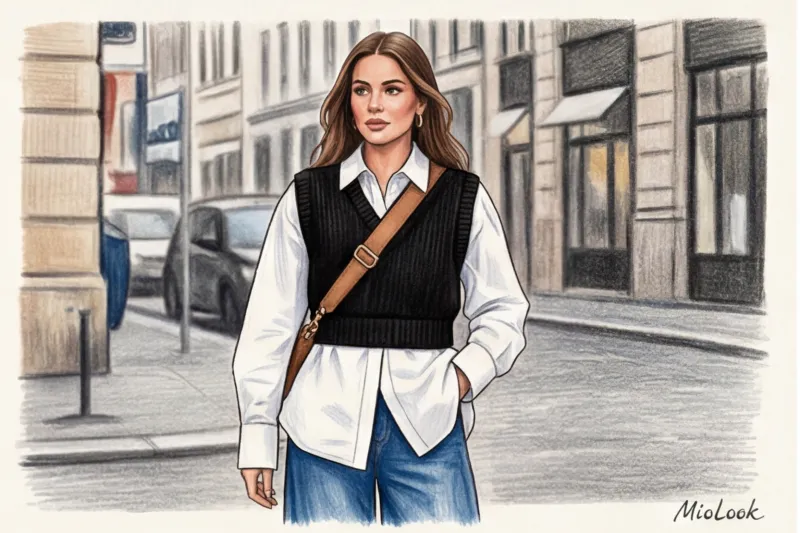 Многослойные луки с белой рубашкой: от строгого офиса до расслабленного кэжуал - 4