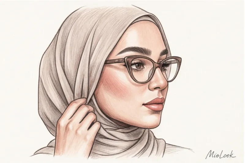 Макияж для тех, кто носит хиджаб и очки - 4