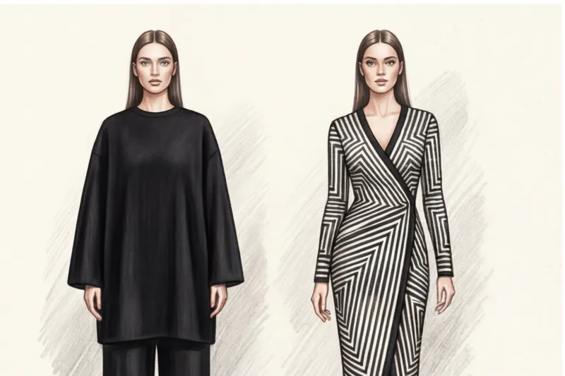 Which prints are slimming: visual figure correction