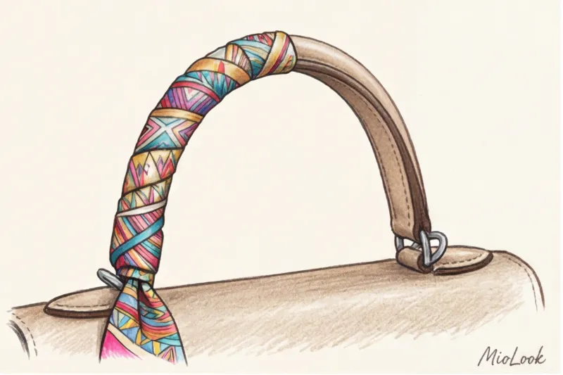 How to tie a scarf on a bag: stylist tips