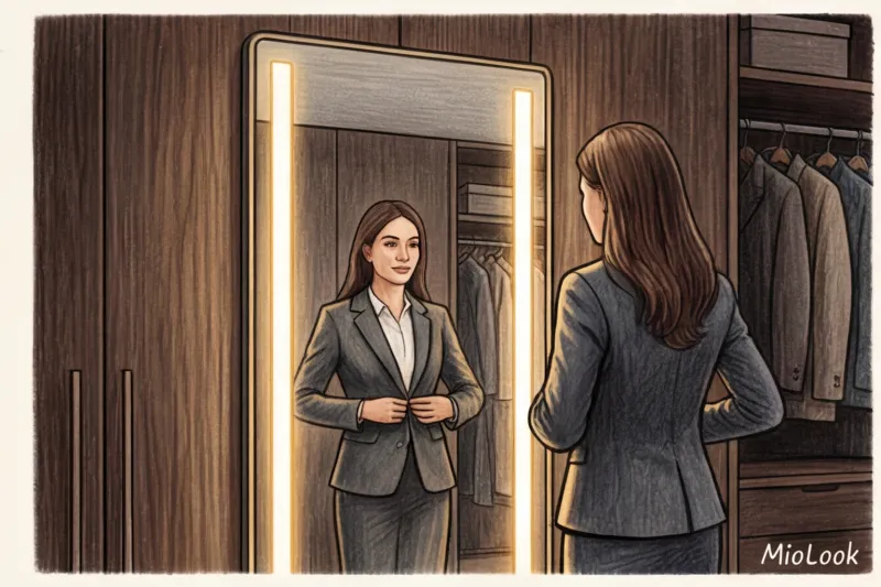 Зеркало в гардеробной: где расположить для удобных примерок - 4