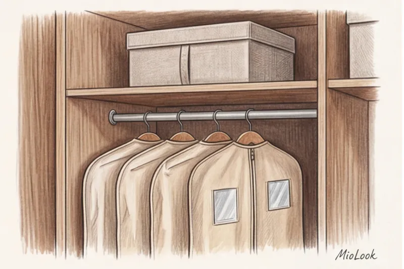 Хранение несезонных вещей: организация верхних полок и антресолей - 4