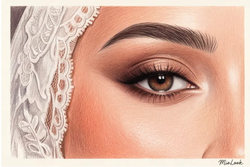 Вечерний и свадебный макияж для закрытого платья: как соблюсти баланс - 3