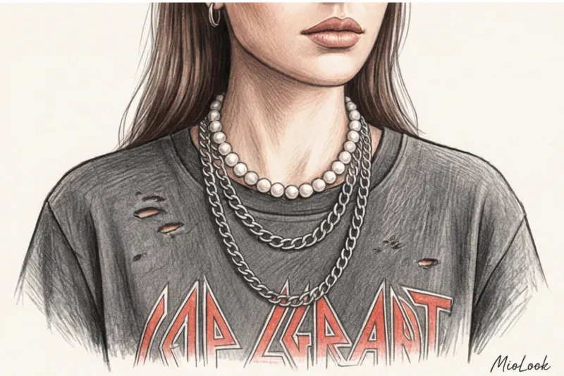 Нитка жемчуга: от строгой классики до современного гранжа - 8