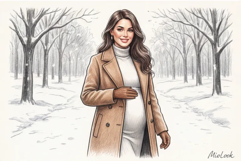 Как носить обычную верхнюю одежду беременным: куртки и пальто - 8