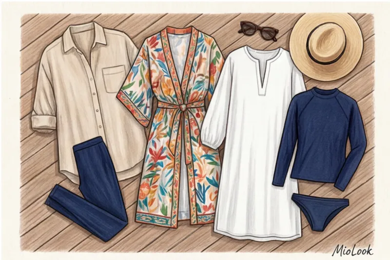 Пляжные накидки и туники: с чем носить буркини вне воды - 9