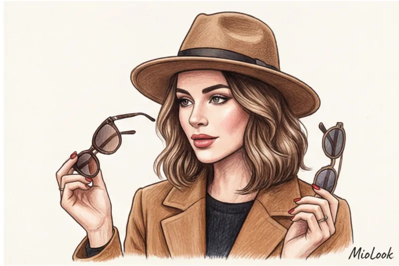 Лицо сердечком (перевернутый треугольник): секреты выбора очков и аксессуаров - 6