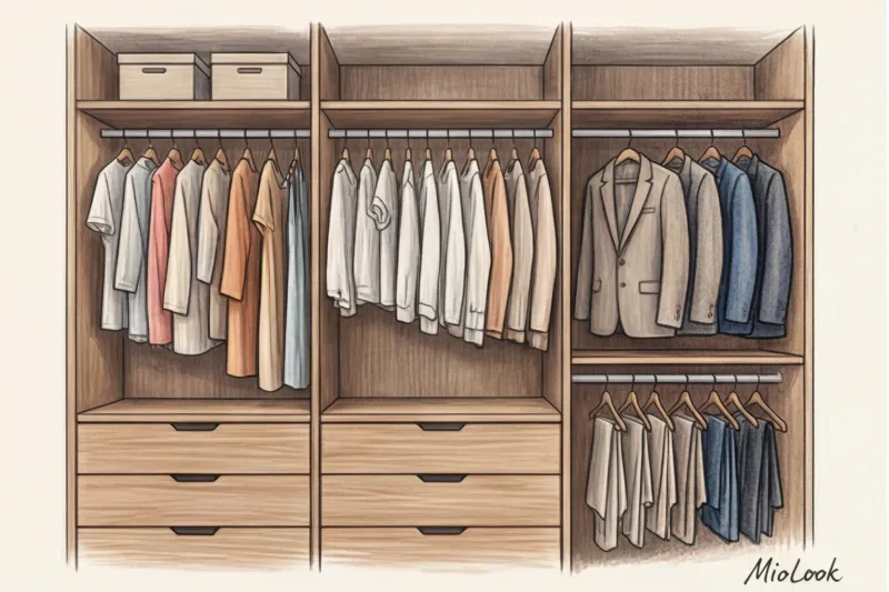 Гардеробная в спальне: способы зонирования и планировки - 4