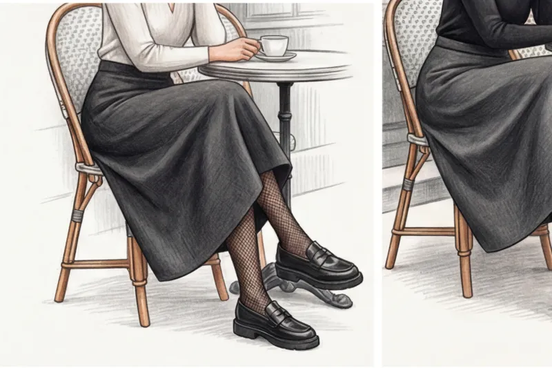 Колготки в сетку и с принтом: как носить, чтобы не выглядеть вульгарно - 8