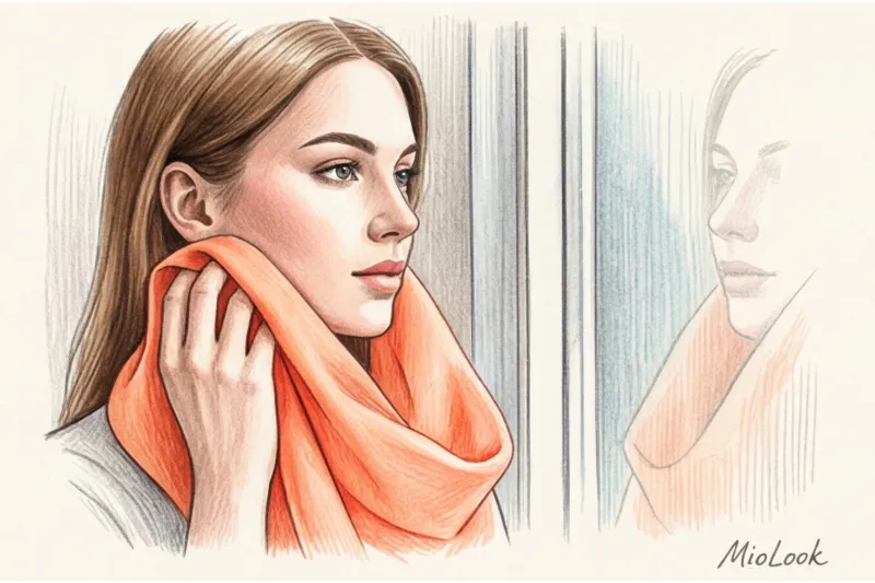 Как подобрать цвет шарфа к лицу и верхней одежде - 8