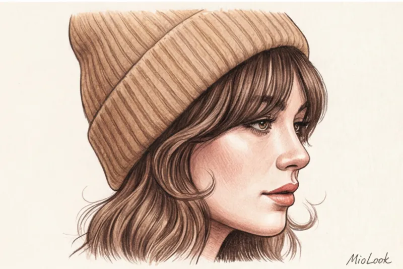 Как носить шапку с челкой: советы стилистов и удачные фасоны - 8