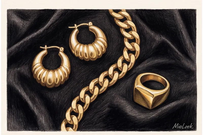 Крупное золото и винтаж: выбираем украшения для стиля Mob Wife - 2