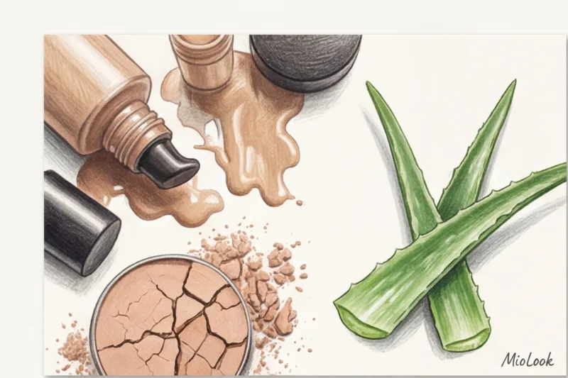 Decorative cosmetics for oily skin: a basic makeup bag