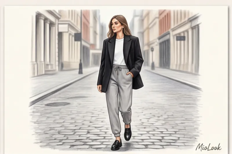 С чем носить женские джоггеры и спортивные штаны на каждый день - 2