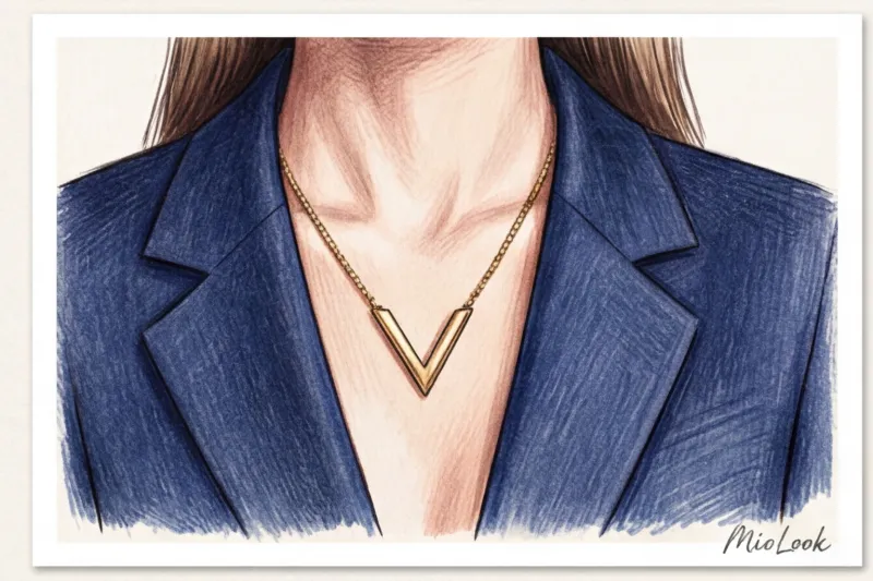 Прямоугольное лицо: визуальная коррекция с помощью украшений и горловин - 4