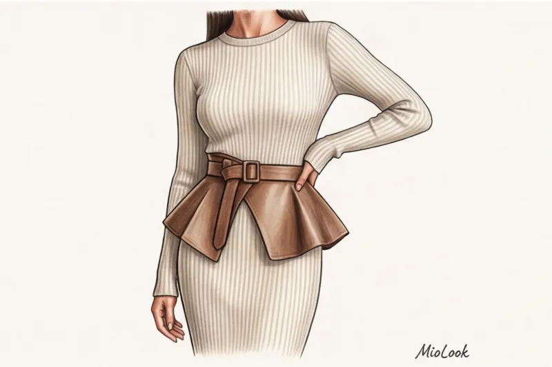 Корсеты, баски и акцентные ремни: как добавить драмы дневному луку - 8