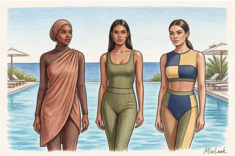 Модные буркини: главные тренды закрытой пляжной моды - 8