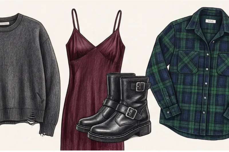 Как носить стиль гранж после 30: адаптация бунтарской эстетики для взрослого гардероба - 8