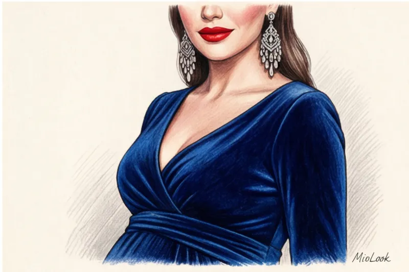 Вечерние и нарядные платья для беременных на особый случай - 9