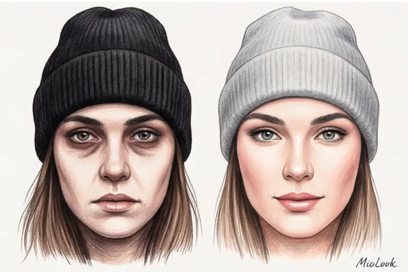 Как подобрать цвет шапки к верхней одежде и лицу - 8
