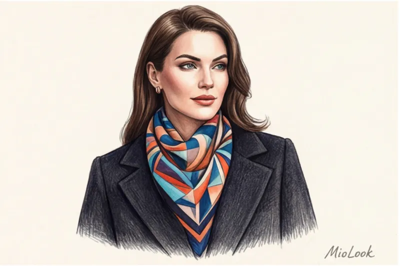 Как подобрать цвет шарфа к лицу и верхней одежде - 7