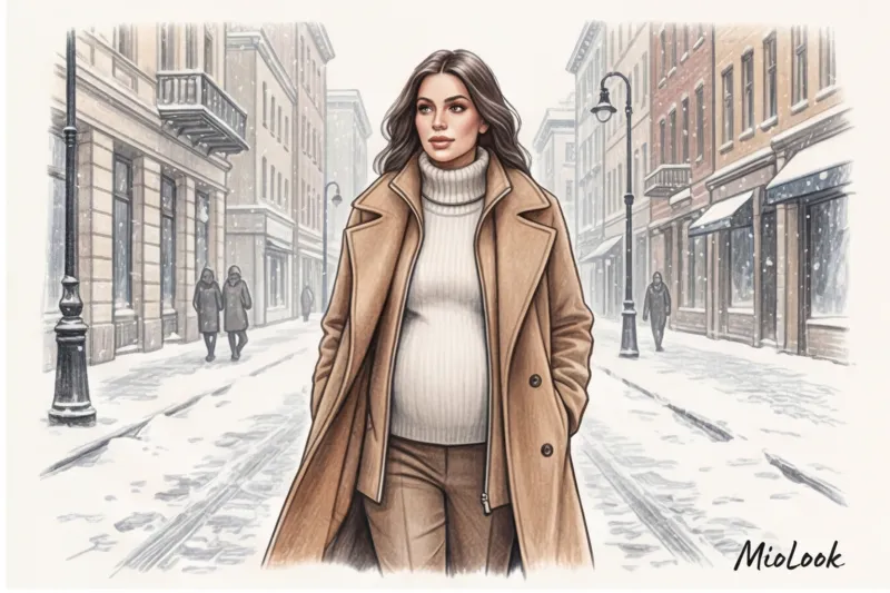 Зимний гардероб беременной: как одеваться тепло и стильно - 3