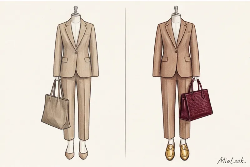 Обувь и аксессуары в монохромном образе: тон в тон или контраст? - 8