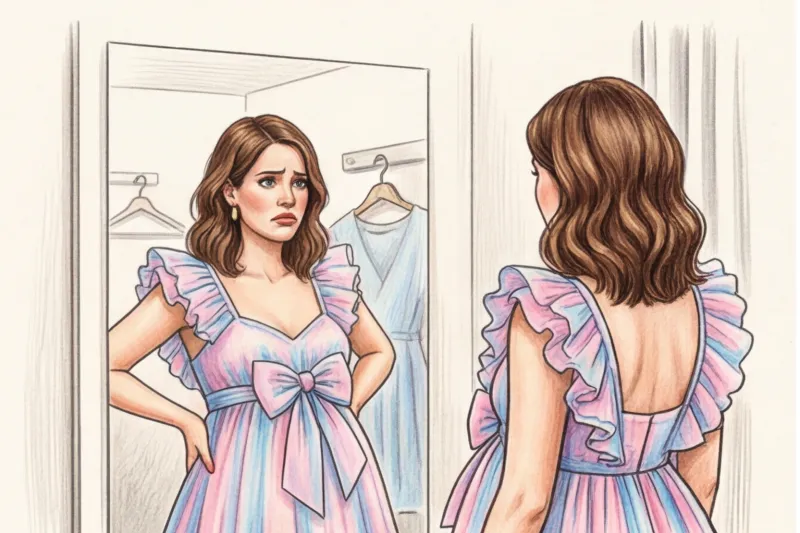 Stylish evening dress for pregnant women for a special occasion