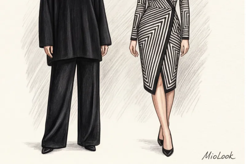 Визуальная коррекция фигуры с помощью принтов и фактур - 7