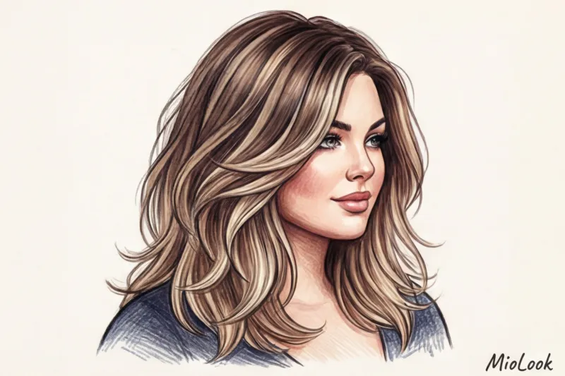 Стрижки для полных женщин: как сбалансировать фигуру с помощью объема волос - 5