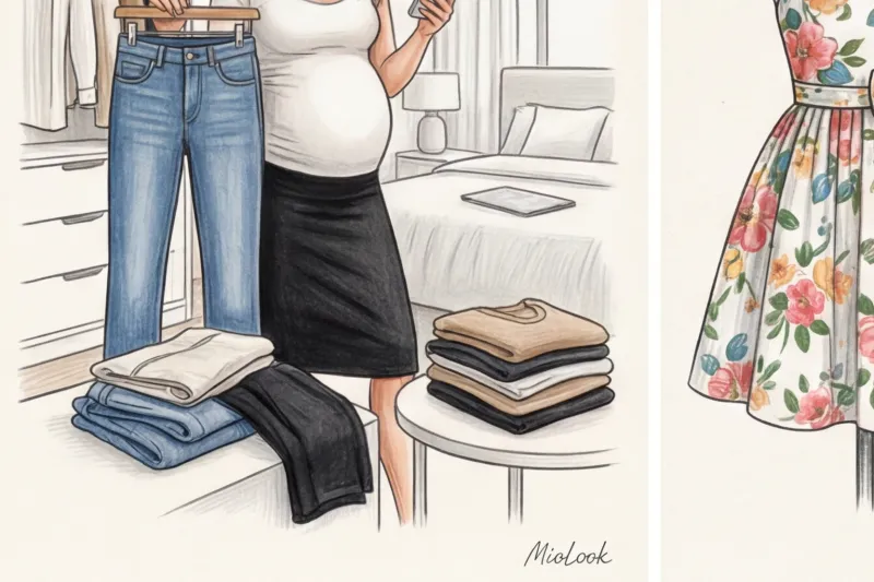 Стиль во время беременности: Образы для будущих мам и парные луки с мужем - 7