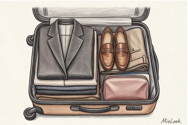 Как сложить деловой костюм в чемодан: способы без помятостей - 7