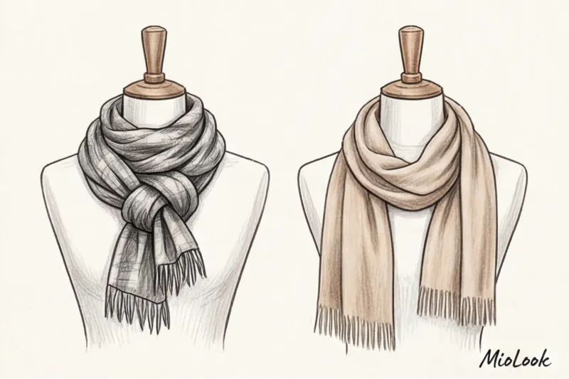 Как красиво завязать шарф или палантин на пальто: 10 способов - 2