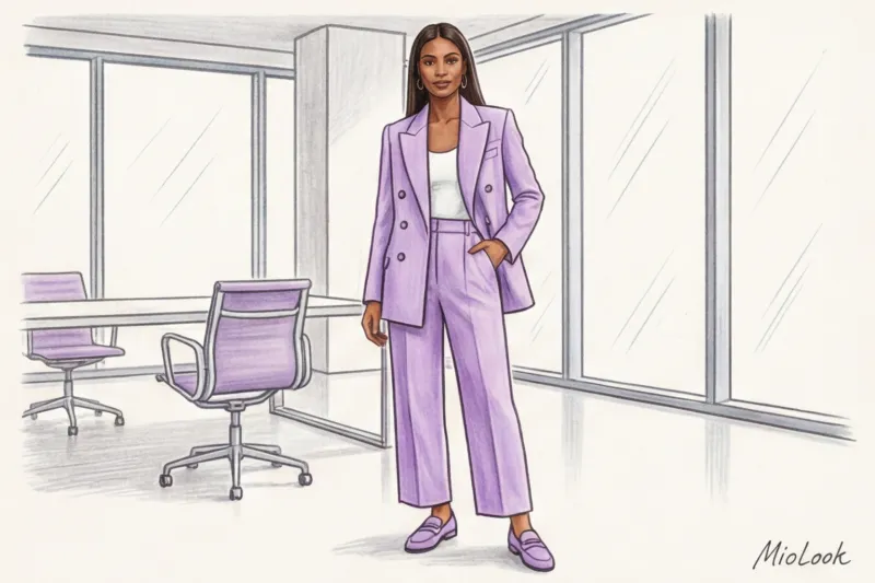 Пастельный монохром: нежные образы в оттенках лаванды, мяты и пудры - 5